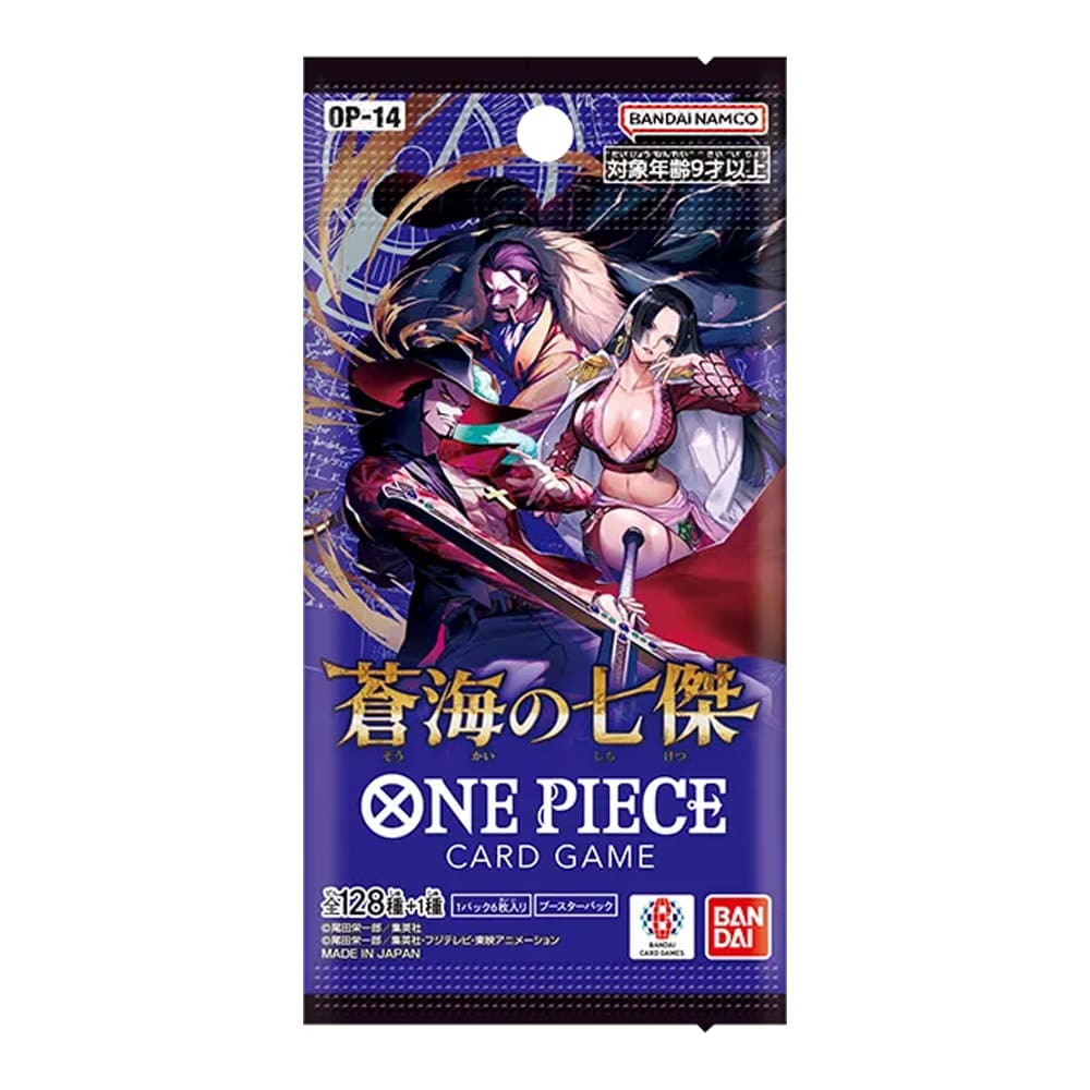 One Piece OP-14 The Azure Sea’s Seven booster pack 1 Bustina versione Giapponese