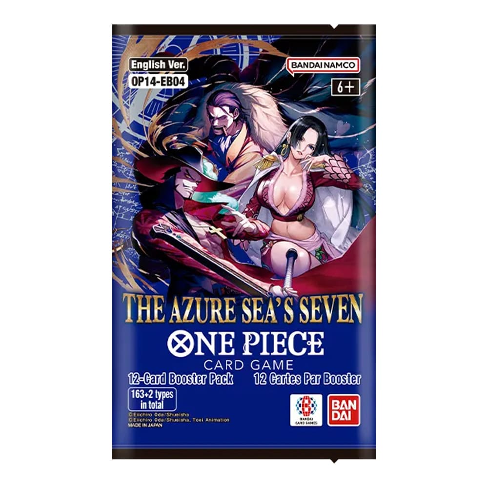 One Piece OP-14 The Azure Sea’s Seven booster pack 1 Bustina versione Inglese