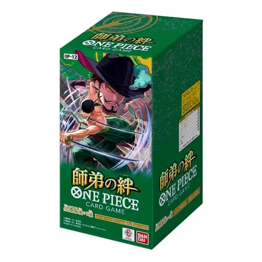 BANDAI One Piece Card Game Master and Student Bonds (OP-12) Booster Box (giapponese)